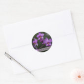 Paarse orchidee bruiloft stickers (Envelop)