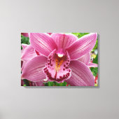 Paarse Orchidee Elegant Floral Canvas Afdruk (Voorkant)