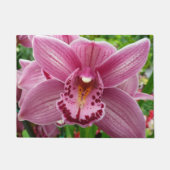 Paarse Orchidee Elegant Floral Deurmat (Voorkant)