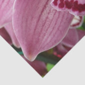Paarse Orchidee Elegant Floral Tissuepapier (Detail)