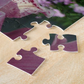 Paarse orchidee en tuinkleurige Floral Legpuzzel (Zijkant)