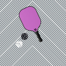 Paarse Orchidee Funk en Zwart Modern Monogram