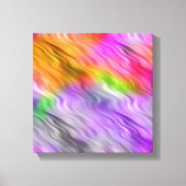 Paarse Orchidee Golvende Textuur Canvas Afdruk