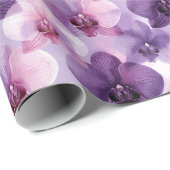 Paarse Orchidee Gradiënt Lagen Cadeaupapier (Rol Hoek)