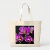 Paarse orchidee grote tote bag (Voorkant)