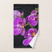 Paarse orchidee handdoek (Handdoek)