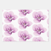 Paarse Orchidee Inpakpapier Set (Voorkant 3)