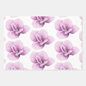 Paarse Orchidee Inpakpapier Set Vel (Voorkant 3)