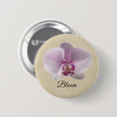 Paarse Orchidee Knop Ronde Button 5,7 Cm (Voorkant /achterkant)