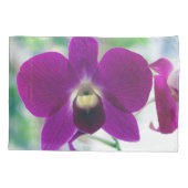 Paarse Orchidee Kussensloop (Achterkant-Links)