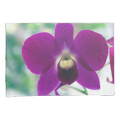 Paarse Orchidee Kussensloop (Voorkant-Rechts)