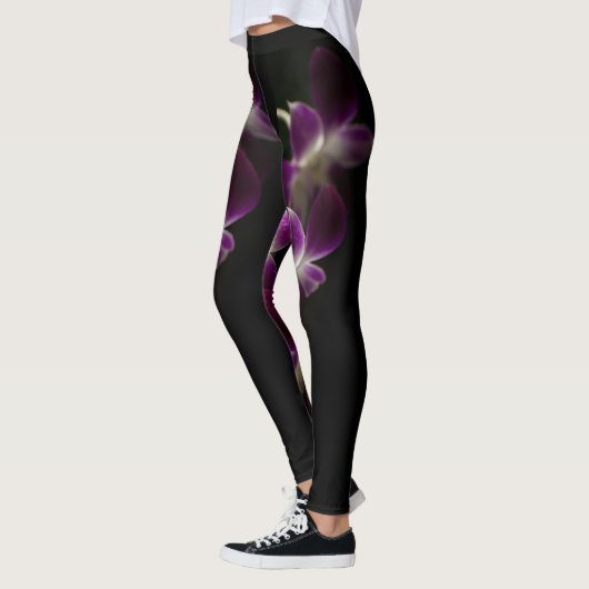 Paarse orchidee leggings (Links)