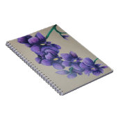 Paarse orchidee notitieboek (Rechterzijde)