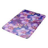 Paarse orchidee patroon badmat (Gekanteld)