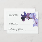paarse orchidee rsvp-kaarten RSVP kaartje (Voorkant / Achterkant)