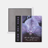 Paarse Orchidee Save the Date Magnets Magneet (Voorkant / Achterkant)