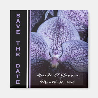 Paarse Orchidee Save the Date Magnets Magneet