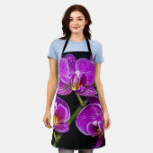 Paarse orchidee schort (Gedragen)