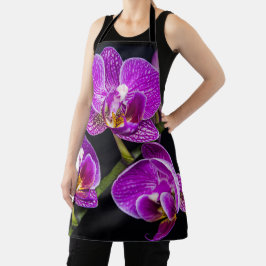 Paarse orchidee schort