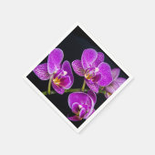 Paarse orchidee servet (Hoek)