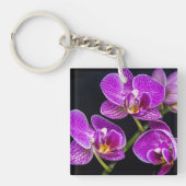 Paarse orchidee sleutelhanger (Voorkant)
