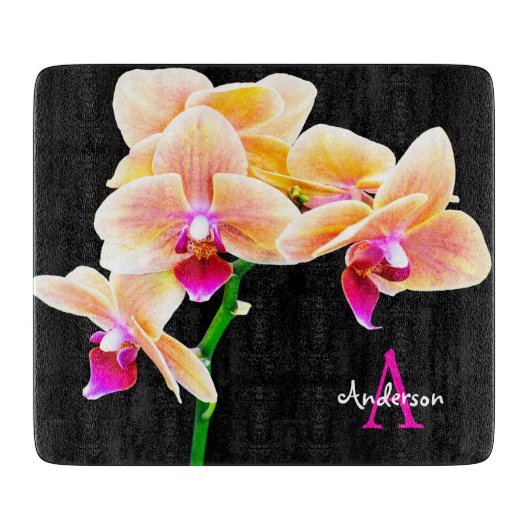 Paarse Orchidee  Snijplank (Voorkant)