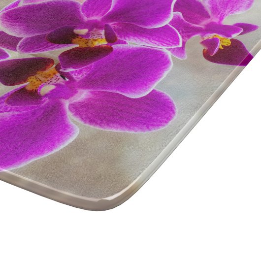 Paarse Orchidee Snijplank (Hoek)