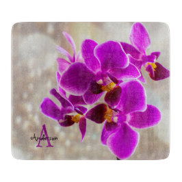 Paarse Orchidee Snijplank