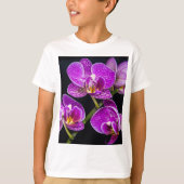 Paarse orchidee t-shirt (Voorkant)