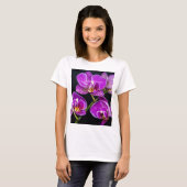 Paarse orchidee t-shirt (Voorkant volledig)