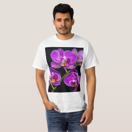 Paarse orchidee t-shirt