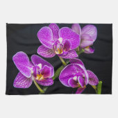 Paarse orchidee theedoek (Horizontaal)