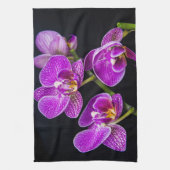 Paarse orchidee theedoek (Verticaal)