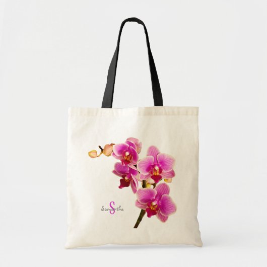 Paarse Orchidee Tote Bag (Voorkant)