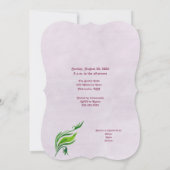 Paarse Orchidee Vrijgezellenfeest Kaart (Achterkant)