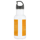 Paarse orchidee waterverf oranje pop waterfles (Achterkant)