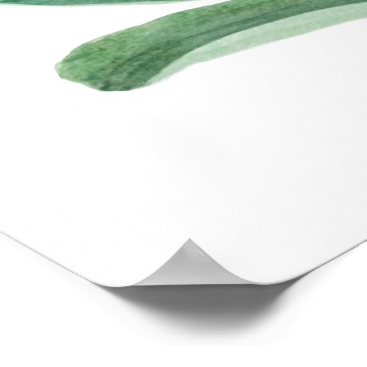 paarse orchidee waterverf poster (Hoek)