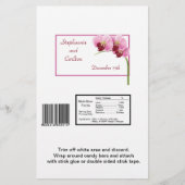 Paarse orchidee Weddenschap Grote Snoep Wrapper (Voorkant)