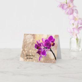 Paarse Orchidee Wenskaart Kaart
