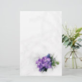 Paarse orchideeën 1 briefpapier (Staand voorkant)