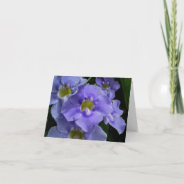 Paarse Orchideeën Bedankkaart
