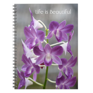 Paarse Orchideeën Bloemen Kauai Notitieboek
