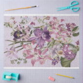 Paarse Orchideeën Bloemenboeket Decoupage Tissuepapier (Craft)