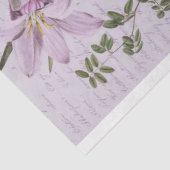 Paarse Orchideeën Bloemenboeket Decoupage Tissuepapier (Detail)