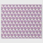 Paarse Orchideeën Cadeaupapier (Vlak)