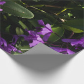 Paarse orchideeën cadeaupapier (Hoek)