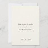 Paarse orchideeën Ecru Elegant Wedding Enclosure K Kaart (Achterkant)