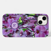 Paarse orchideeën en wijnstokken met naam Case-Mate iPhone case (Achterkant (horizontaal))