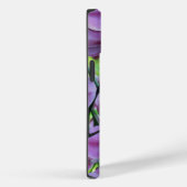Paarse orchideeën en wijnstokken met naam Case-Mate iPhone case (Achterkant / Rechts)