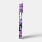 Paarse orchideeën en wijnstokken met naam Case-Mate iPhone case (Achterkant / Rechts)